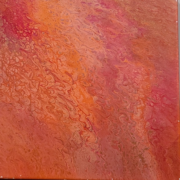 12"x12" HAND-MADE PAINT POUR - Picture 2 of 4